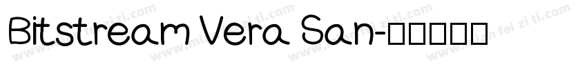 Bitstream Vera San字体转换